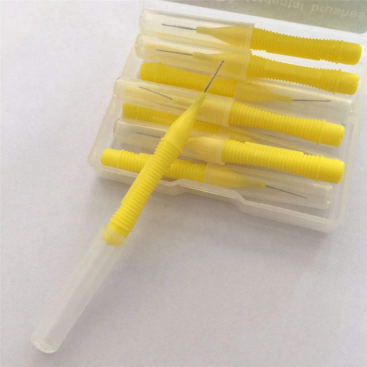 A72P  50Pcs/Box 0.4MM Straight Interdental Brush Interdental Brush Teeth Cleaning Interdental Brush
