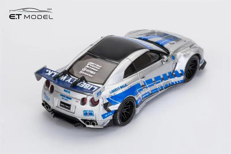 

PreSale ET Model x Model Collect 1:64 LB Widebody R35 FNF Die-Cast Car Model Miniature Gifts
