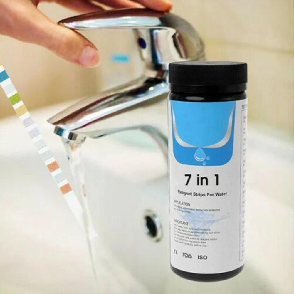 Water Test Strips 50pcs 7 In1 Strip Strips Test Tool Tropical Accessories Aquarium Fish Tank Kit Nitrite Paper