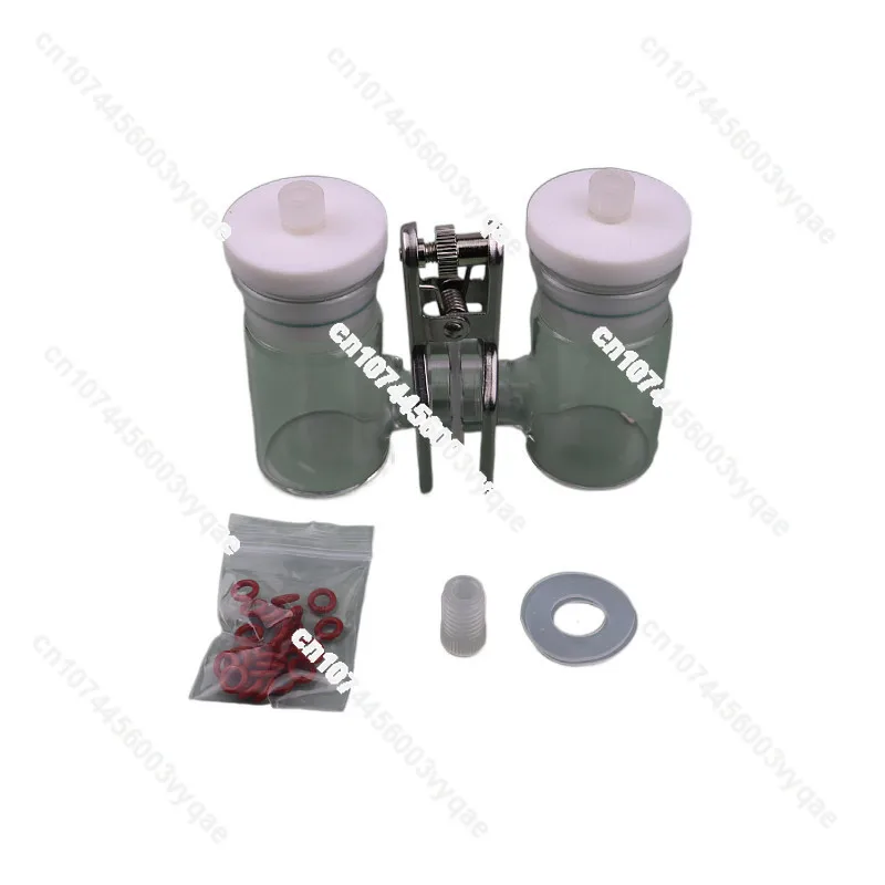 Promotion 50ml H type, sealed electrolytic cell, exchangeable membrane electrolytic cell, frosted mouth sealed electrolytic cell