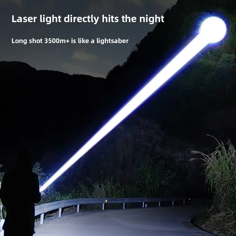 Flashlight 2026 New Strong Light Super Bright Outdoor Long Battery Life Large Capacity Small Portable Charging Home Led