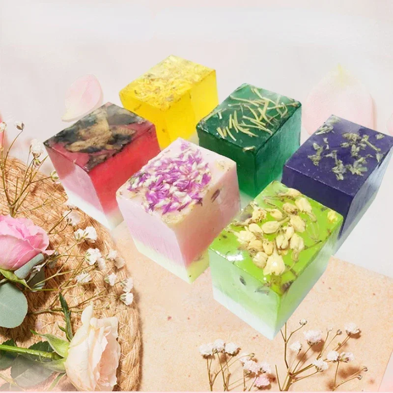 

150g Skin Care Cleansing Face Hand Nourishing Handmade Soap Dry Flower Essential Oil Soap Lavender Jasmine Rose Bath Soap