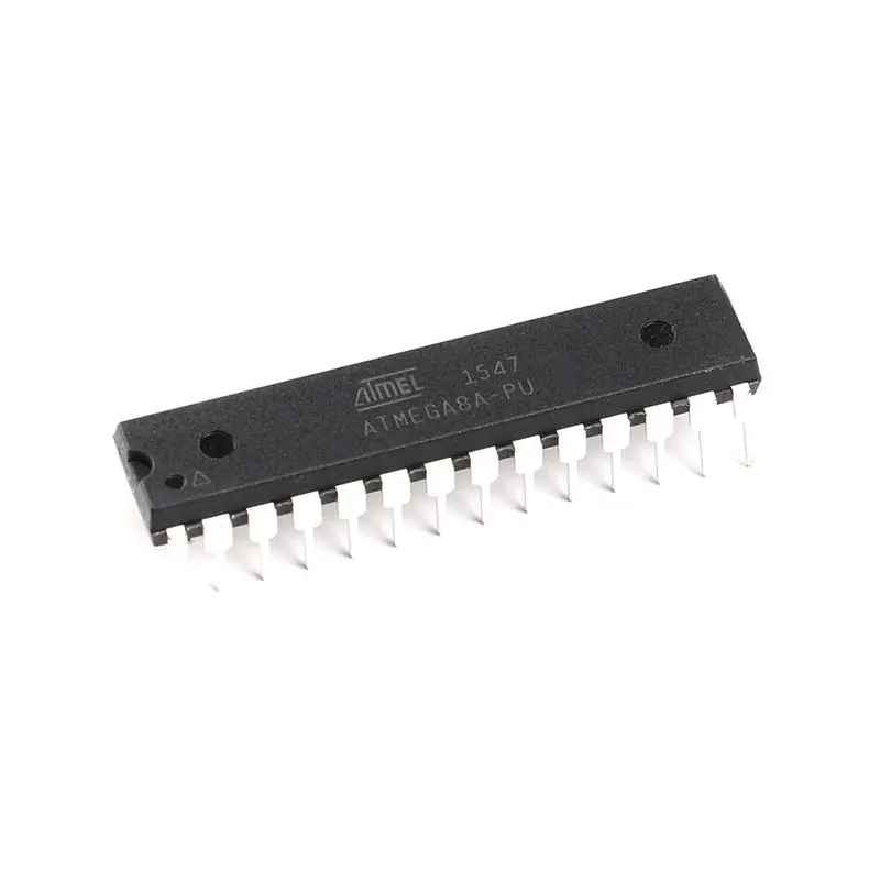 Original authentic straight plug ATMEGA8A-PU AVR microcontroller 8K flash microcontroller DIP-28
