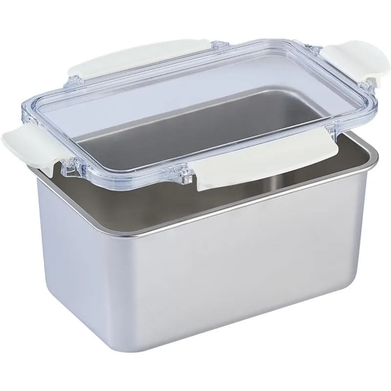 

2.2QT 304 Stainless Steel Loaf Bread Pan with Lid, 9x5x4 Inch Deep Loaf Bread Baking Nonstick Pans Airtight Lids for Homemade