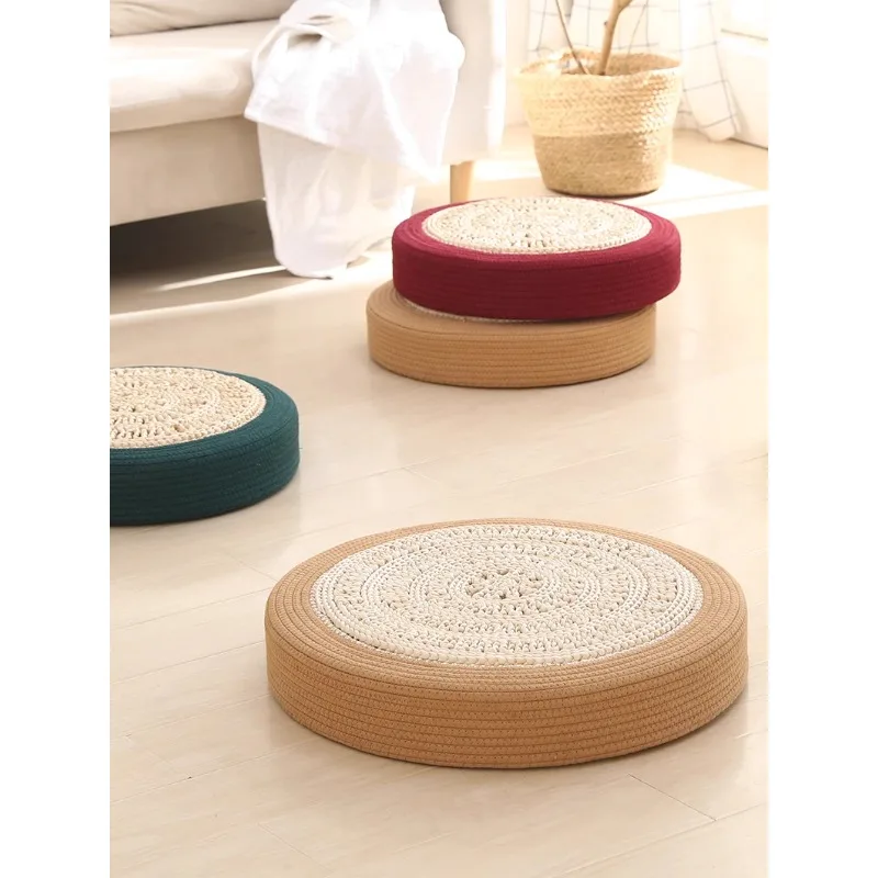 Japanese futon seat cushion on the ground, tatami seat pier floor, meditation mat, household kneeling mat, worship mat, bay wind