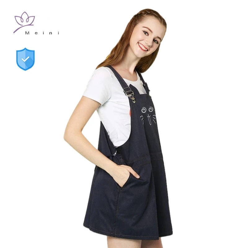 Real double-layer outer layer metal fiber, liner 50% silver fiber maternity dress  electromagnetic radiation protective dress