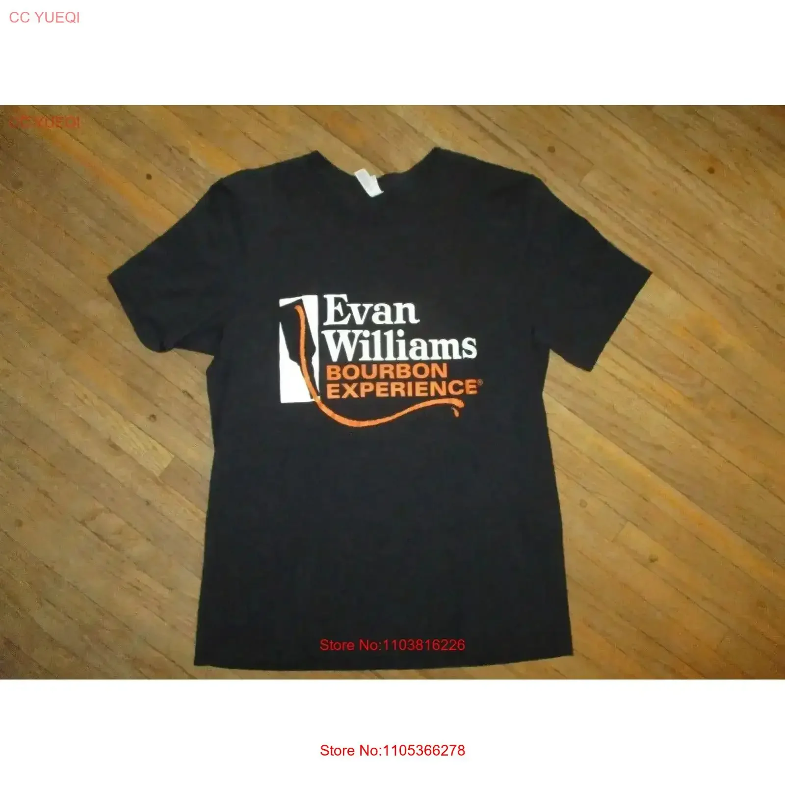 CAMISETA EVAN WILLIAMS BOURBON EXPERIENCE, Recuerdo de la Visita a la Destilería, Historia del Sabor, Talla GRANDE, Estilo Vintage, Lavada, Cómoda, Suave, Ligeramente Vintage