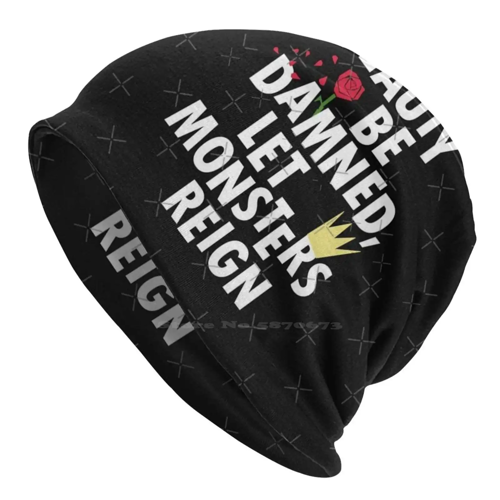 ¡Beauty Be damed! ¡Deja que los monstruos requieran! Gorro de punto cálido para exteriores, gorros Rupauls Drag Race, Jared Velour, Rupaul Shea Coulee