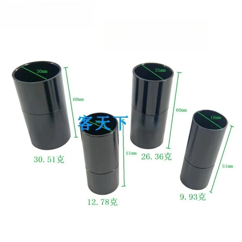 Connecting Fitting 18/20/25/30mm Handheld Pole Connector, CNC Machined Full Aluminum Tube Joint Adapter