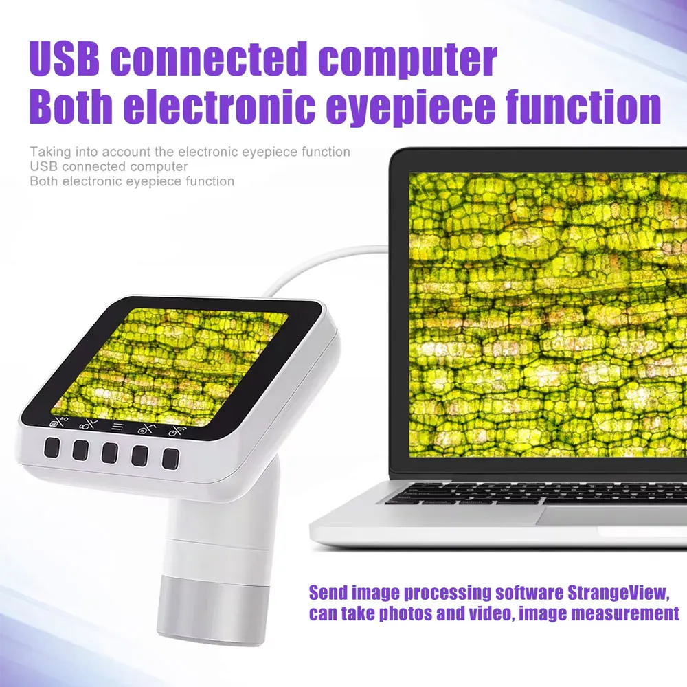 Ocular de câmera eletrônica WiFi |   Tela IPS HD de 2,8" para visualização clara – adequada para telescópio astronômico, monocular e microscópio