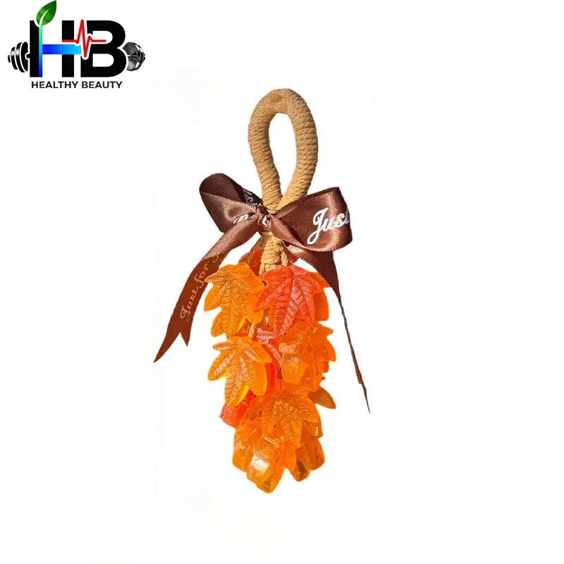 

Crystal Maple Leaf Handmade Soap String Pendant, Car Aromatherapy Essential Oil Soap, Premium Gift Souvenir, Holiday Gift Box