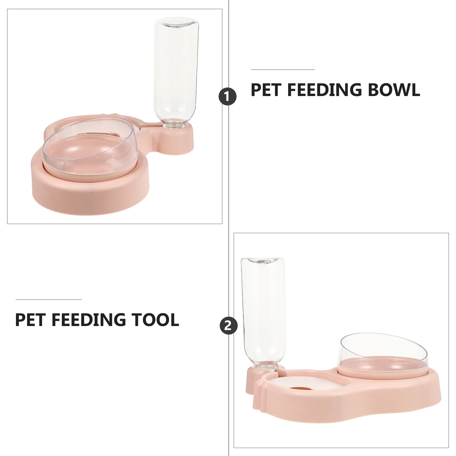 

Unique Design Pet Feeding Bowl Automatic Water Dispenser Anti-Skid Dog Cat Food Container Breathing No Odor