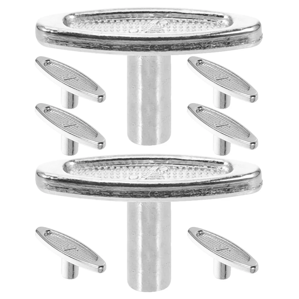 

8pcs Wind Up Music Movement Mechanism With Key Knob Handle For Diy Jewelry Box Craft Projects Winder T Bar Replacement Musical