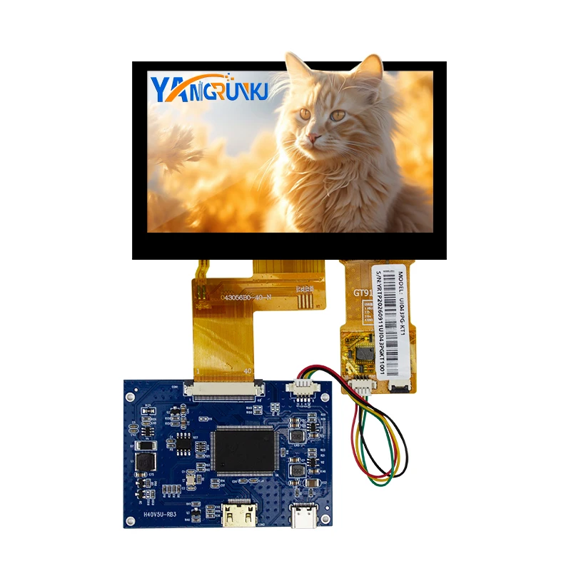 4.3Inch BM043SE2‑K28 480*272 RGB 40Pins Touch TFT LCD with HDMI Driver Board for Industrial HMI Handheld Touch Control Screen