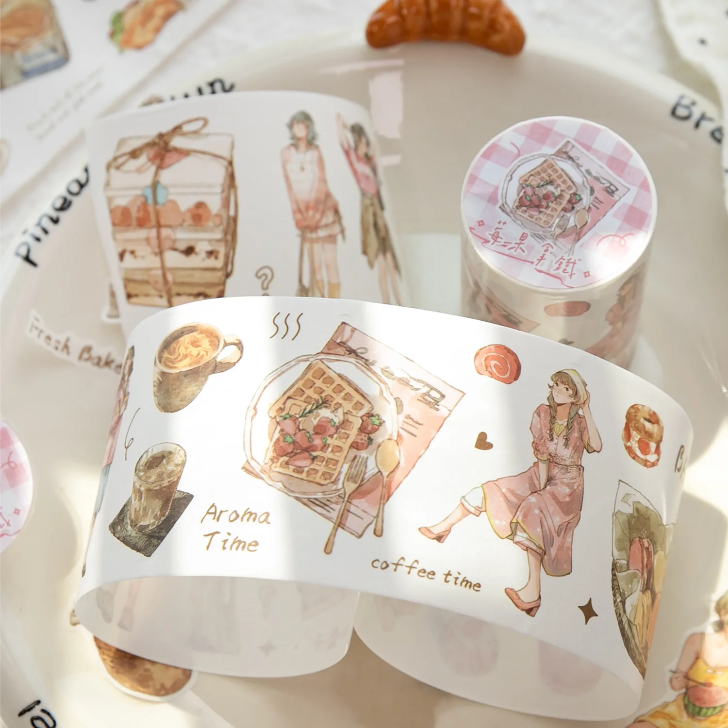 1pcs DIY Decoration Adhesive Tapes Japanese Coffee daily Washi Tapes Masking Tapes stickers stationery