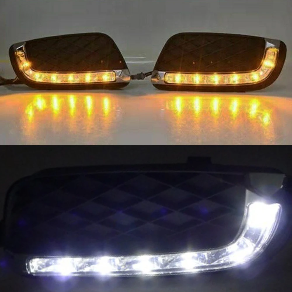 

1Set Car Lights For Benz Smart Fortwo 2008 2009-2011 DRL Daytime Running Driving Light Led Lights For Vehicles Auto Accessories