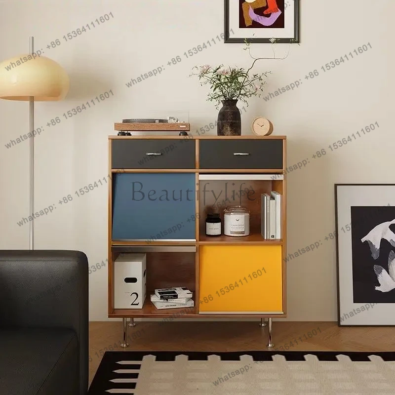 Medieval Bauhaus storage storage locker color matching upturned door paradise four grids