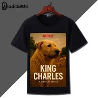 Xiasi Dog King King Charlie rock sports music high street fitness summer casual men's top women's T-shirt couple style