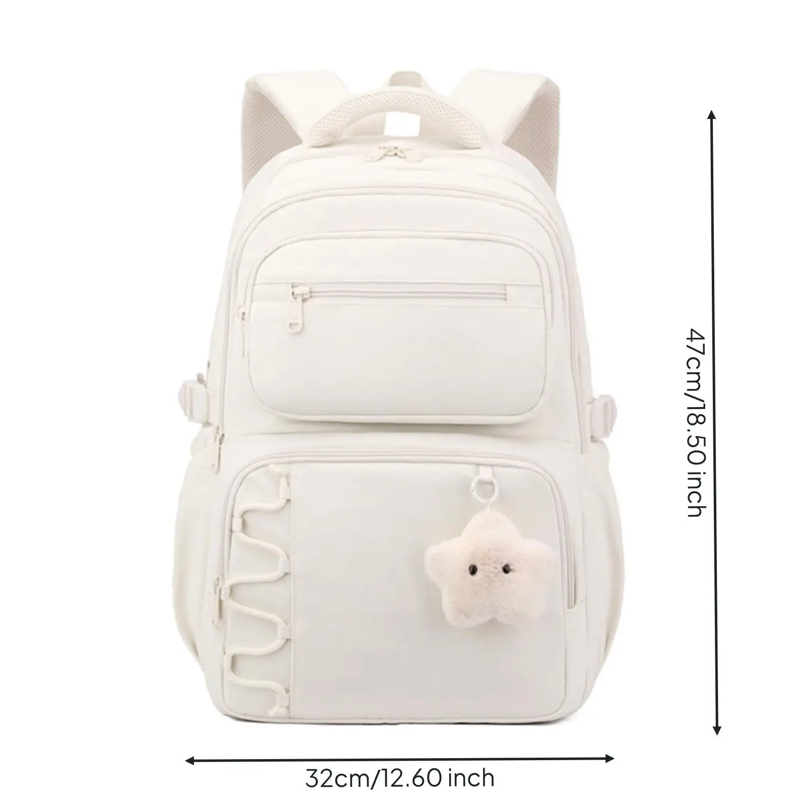 Multi-Compartment Backpack Lightweight Structured Rectangular Backpack Spacious for Students, School, Study Days