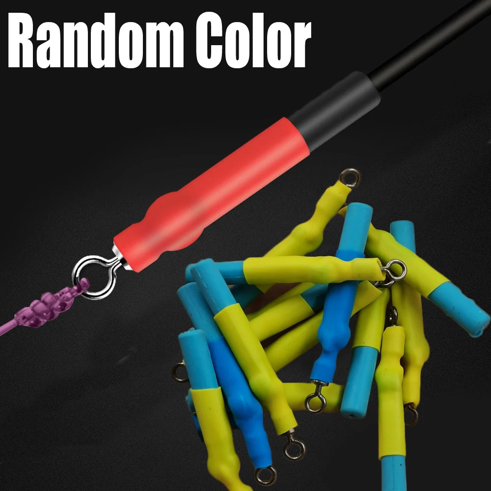 

20pcs Fishing 360 Degree Rotating Float Seat Vertical Swivels Float Holder Connector Random Color Fish Tackle Tool Accessories