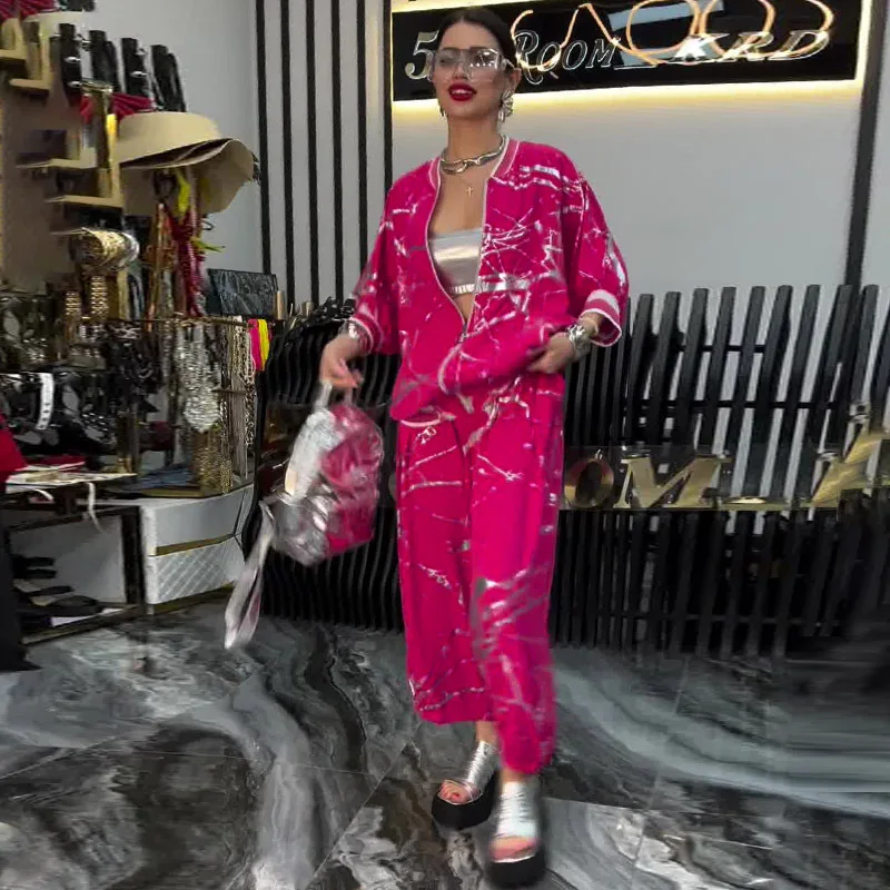 

Комплекты брюк, женский спортивный костюм из двух предметов, пальто, брюки до щиколотки, комплект с принтом, осенняя спортивная одежда, куртки, спортивный костюм