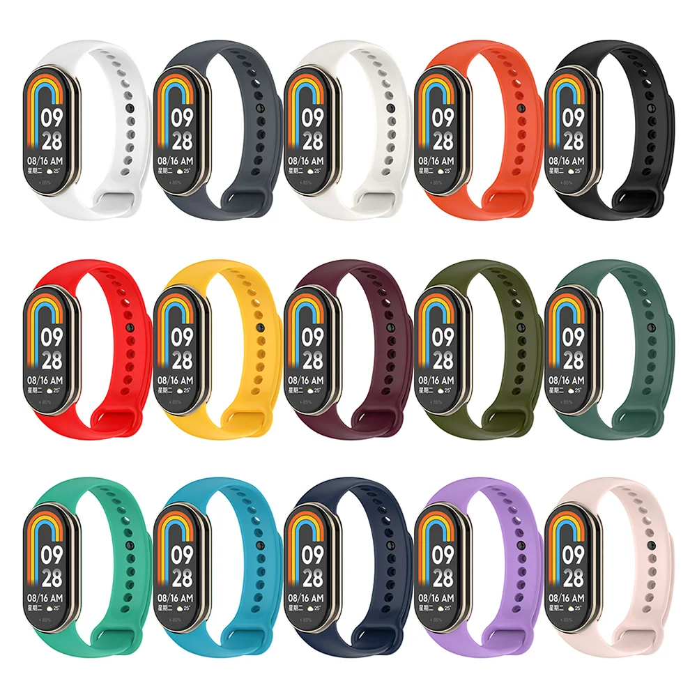 Cinturino in Silicone per Xiaomi Mi Band 9 cinturino sportivo braccialetto di ricambio per cinturino per Mi band 8/8 NFC Smart Band correa accessori