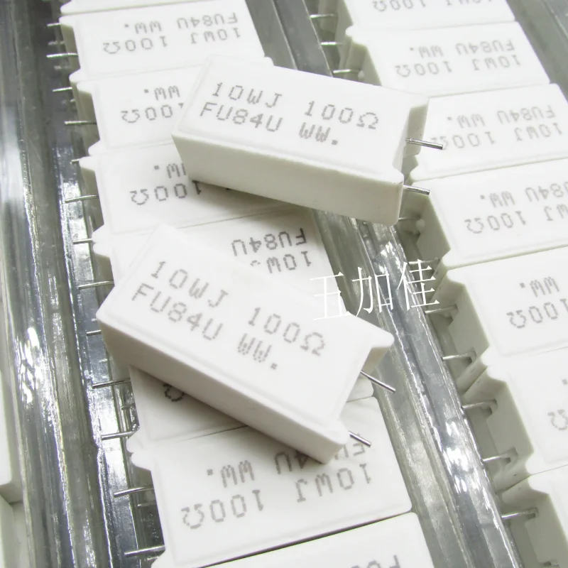 10-100pcs RGWA0J1000MG00SS 10W 100R 5% RGW10W imported Japanese wire wound non inductive ceramic resistors