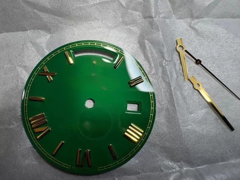 Watch dial compatible with Day D green dial 40mm compatible with 3255 foot position dial