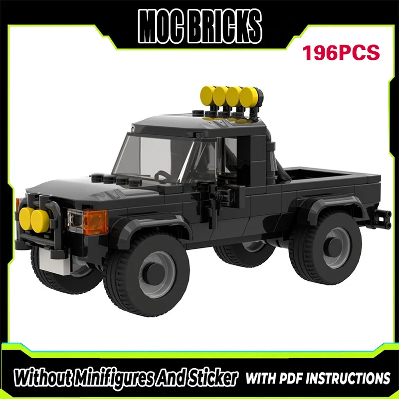 

Popular Movie Model MOC Building Bricks Classic 4X4 Pick-Up Truck Modular Technology Gifts Holiday Assemble Children Toys Suit
