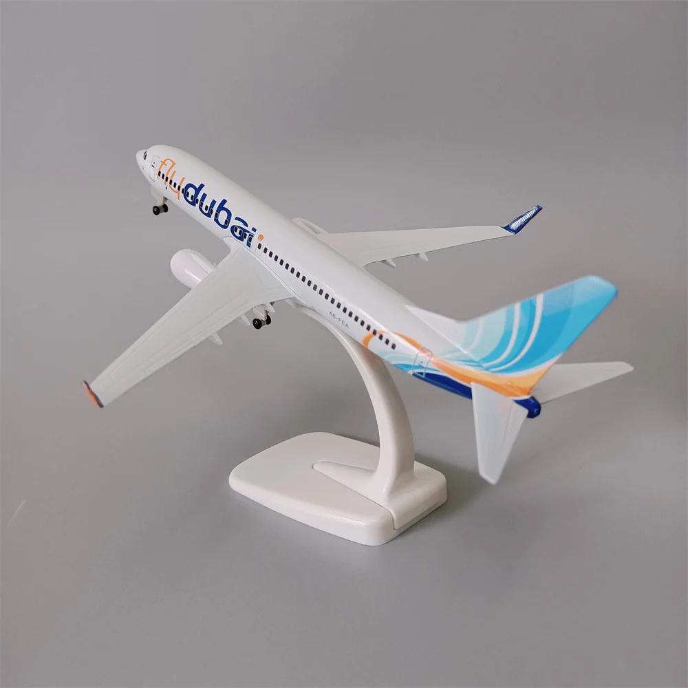 20cm Alloy Metal Air Fly Dubai Airlines B737 Diecast Airplane Model Dubai Boeing 737-800 Airways Plane Model Aircraft w Wheels