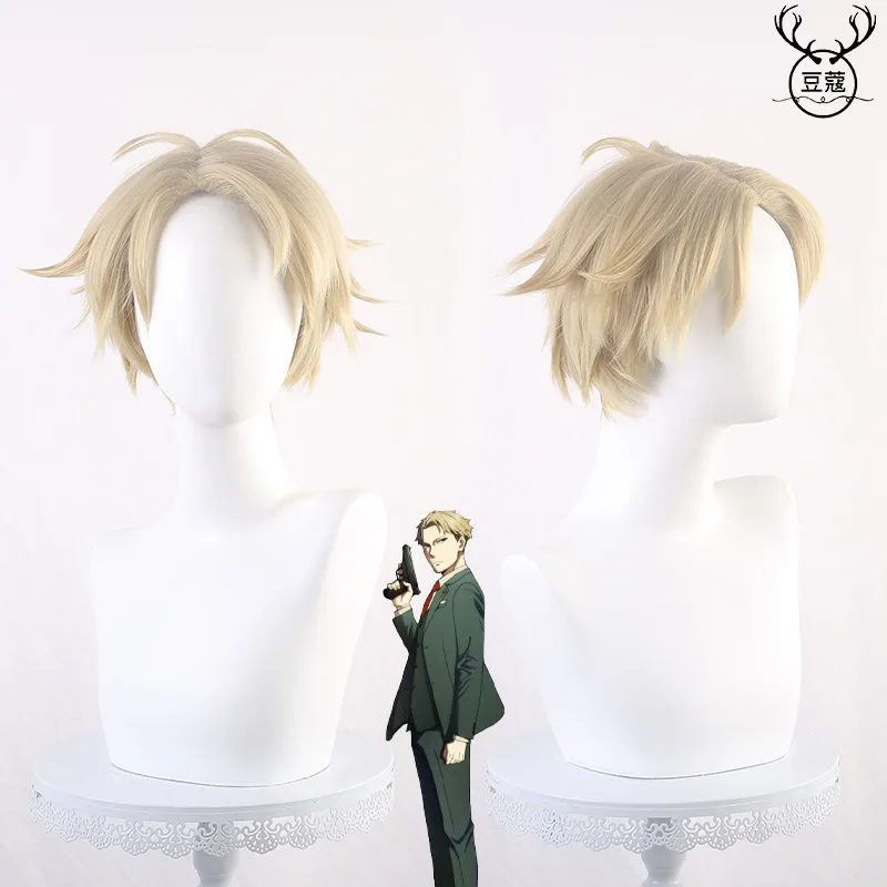 

Synthetic Blonde Short Wig for Women Anime Cosplay Costume Party Heat Resistant Daily Use Natural Looking