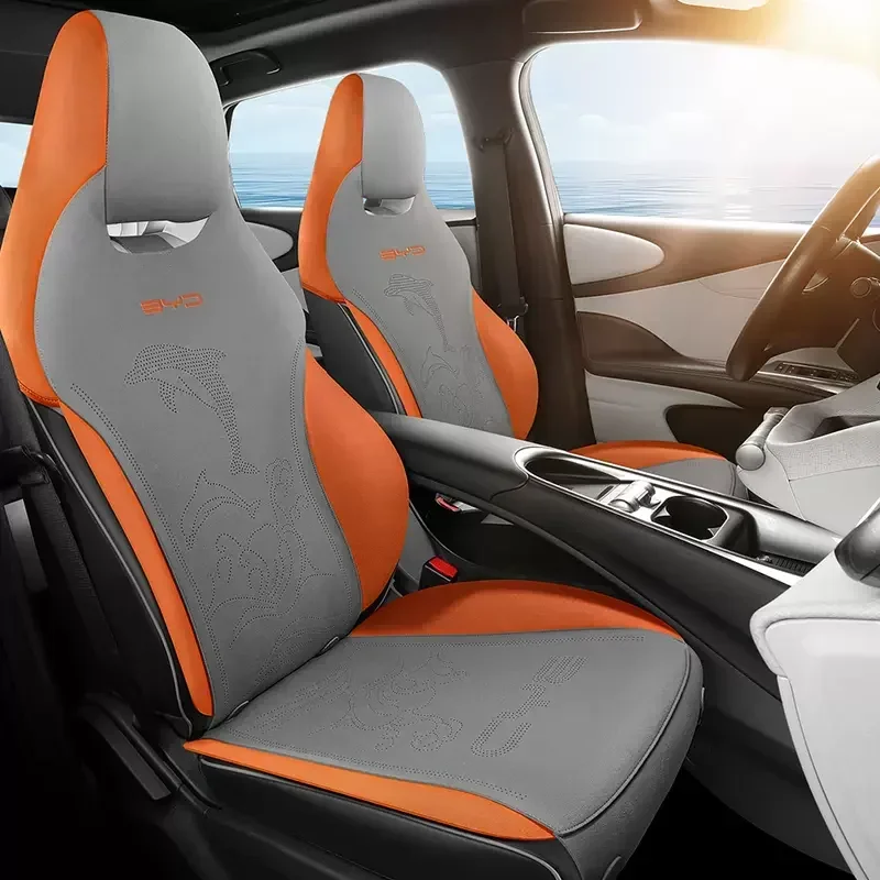 

Car Front Suede Seat Cover for 2023 BYD Dolphin Half Package Summer Skin Friendly Soft and Breathable Seats Cushion protector