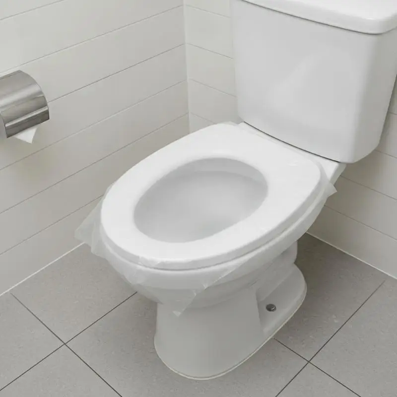 50Pcs Toilet Seat Cover Toilet Lid for Bathroom Accessories Disposable Mat Protector Products Household Merchandises Home