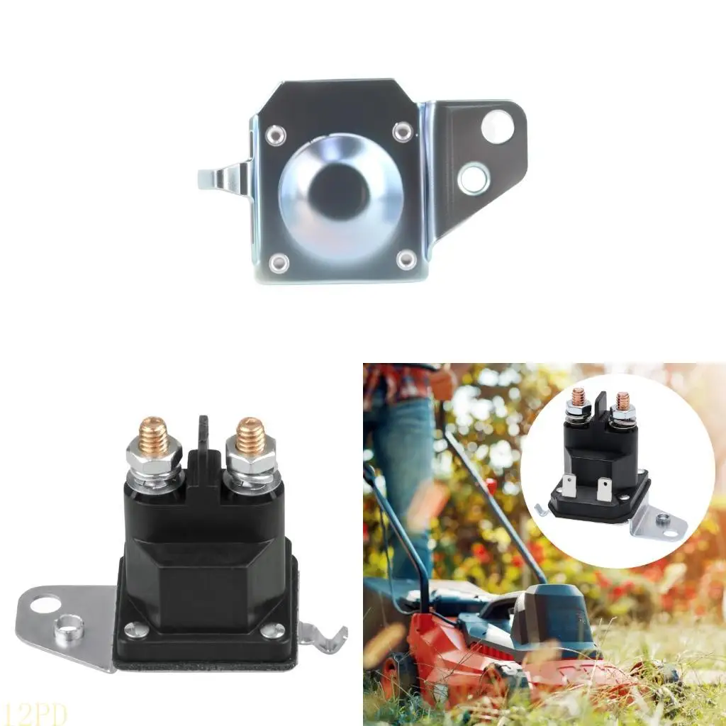 12PD Practical 4 Terminals 12V 100A Starter Relays Replacement Solenoid Accessory With Ridings Lawn Mowers and Tractors