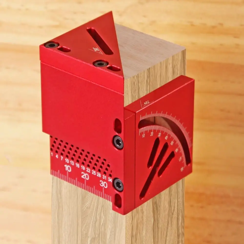 

Aluminum Alloy Multi Angle Measuring Ruler Multifunctional 30/45/60/90 Degree T-shaped Angle Ruler Measurement Ruler