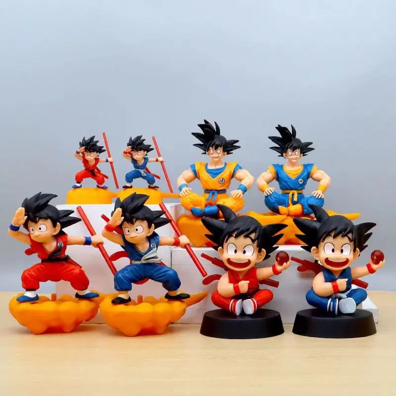 Dragon Ball peripheral car ornaments decorative figures Q version Sun Wukong model DI somersault cloud anime doll gift wholesale