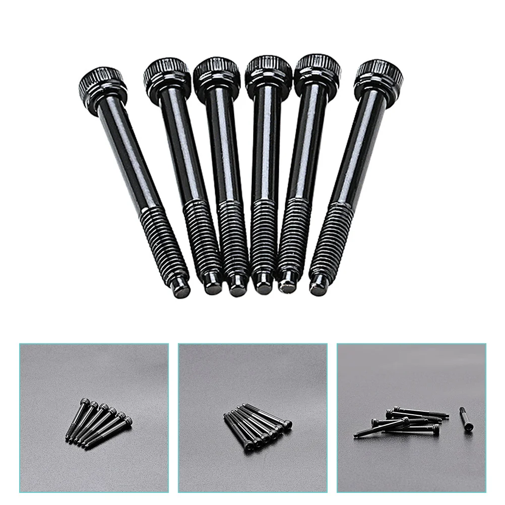 

6Pcs Guitar Bridge Saddle Screws Durable Metal Replacement Parts High Precision Tremolo Bridge Screws for Electric Guitar Fixing