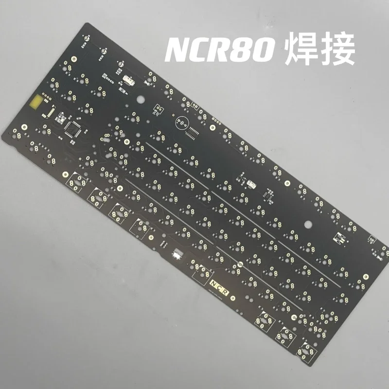 NCR80 PCB Board Custom Dual-mode Bluetooth 5.0 PCB Soldering Kaihua Hot Swap Qmk Via Wired Single-mode Welding DIY Gamers Design