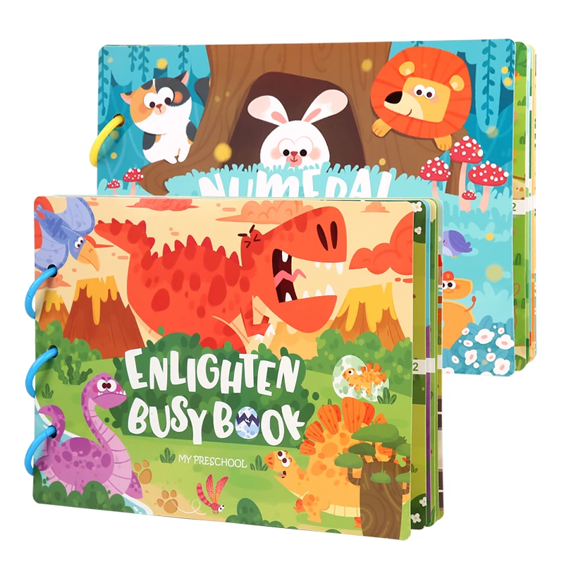 Montessori bebê ocupado livro meu primeiro livro silencioso colar aprendizagem precoce educação