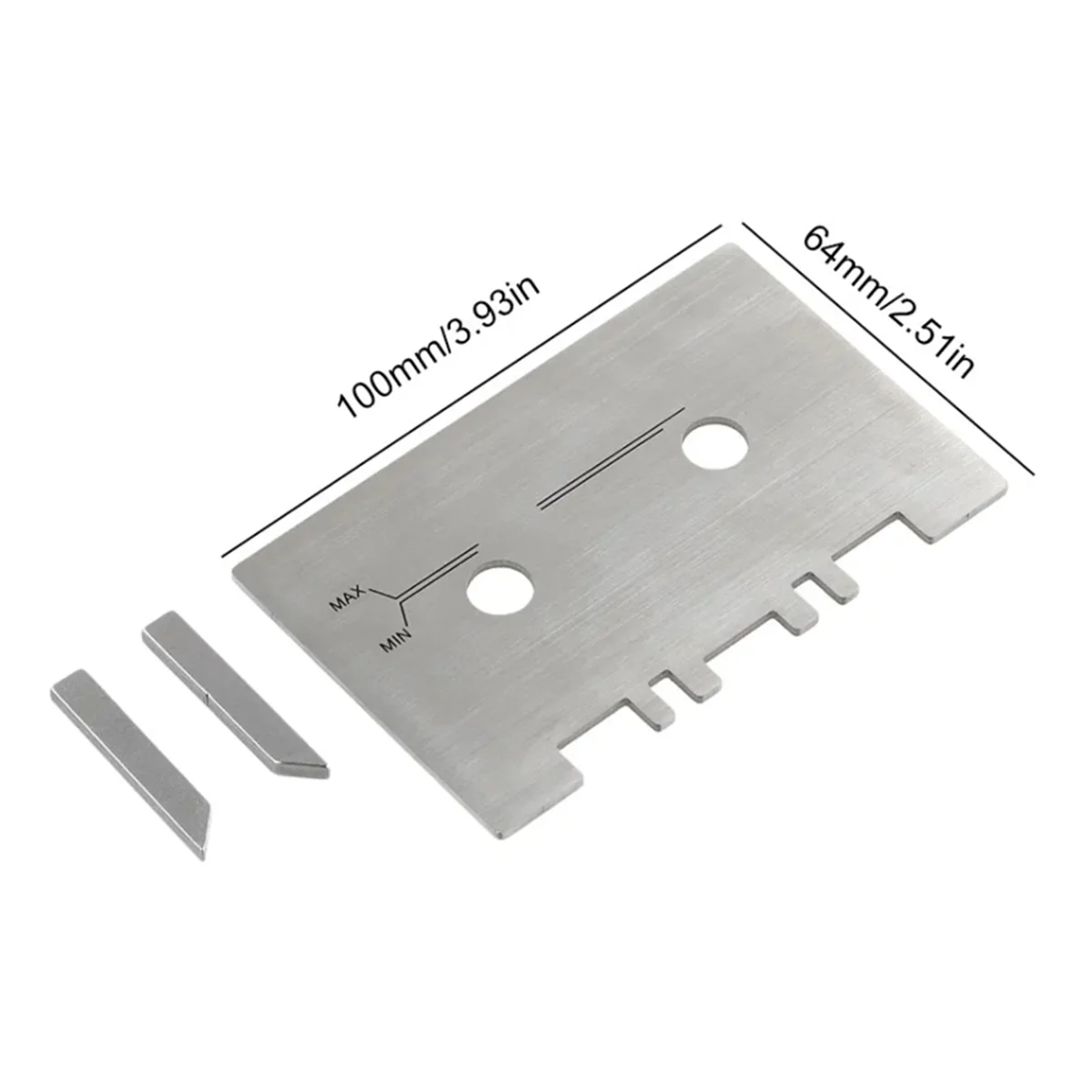 Kassetten-Cauge-Set mechanische Ausrichtung Hochgenaues Führungs messgerät Kit mit 2 stücke Check Bar Aluminium legierung einfach zu installieren