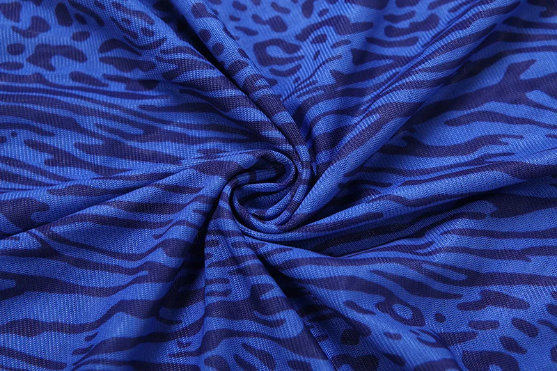 女性用セクシーなレオパード柄シースルーメッシュボディコンマキシドレス、スイングカラー、フレアフルスリーブ、スリムクラブウェア、パーティーロングローブ