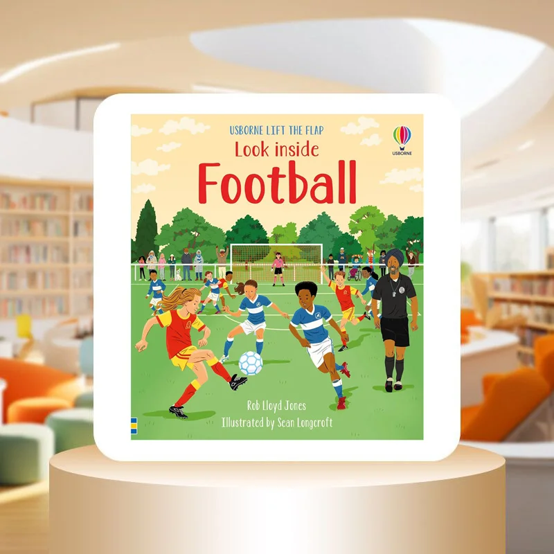 Usborne LifttheFlap Look Inside Football Rob Lloyd Jones Usborne Publishing 9781474983204 Book