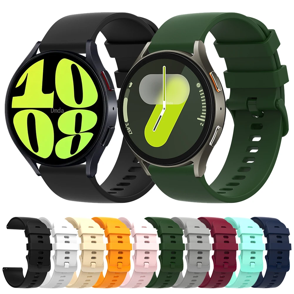 22 مللي متر 20 مللي متر سيليكون حزام لساعة سامسونج 7/6/5 40/44 مللي متر 5 برو 45 مللي متر معصمه ساعة 4 6 الكلاسيكية 43 مللي متر 47 مللي متر سوار رياضي كوريا