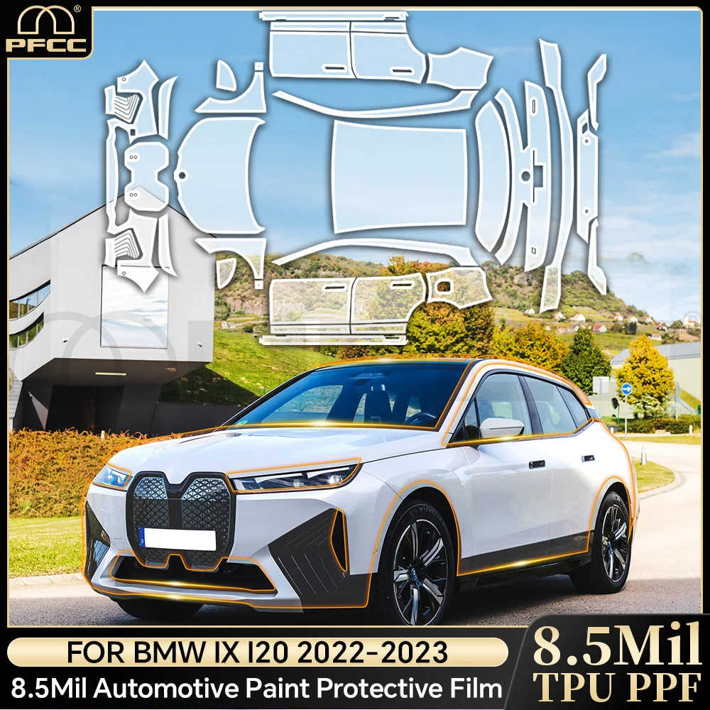 

For BMW IX50 IX40 M60 Xdrive i20 2022 2023 Pre Cut PPF Car Paint Protection Film Transparent Kit Clear Decal Body Sticker