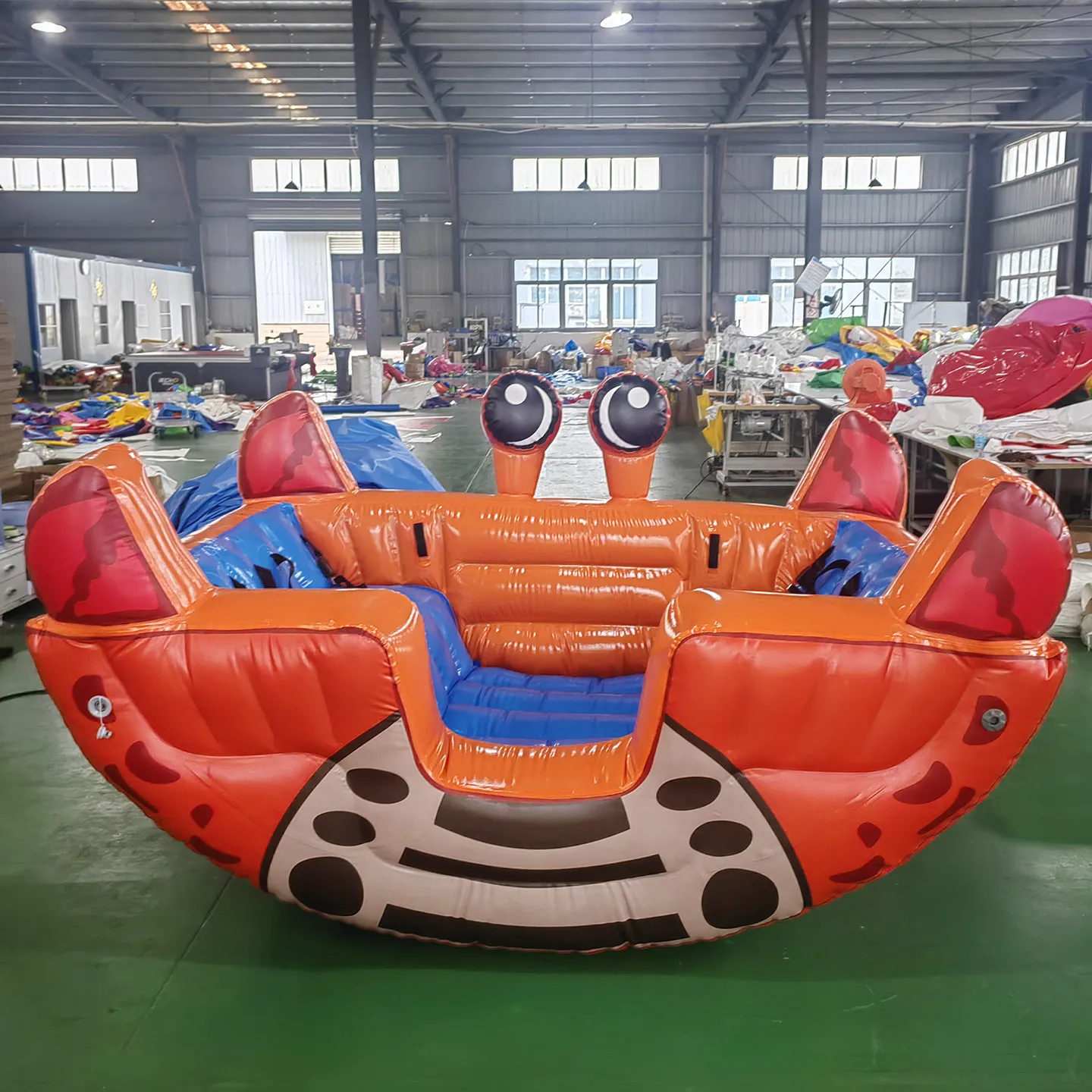 

Inflatable Playground Equipment Pirate Rocking Boat Watermelon Seesaw Crab Chair Soft Play Set For Kids Party