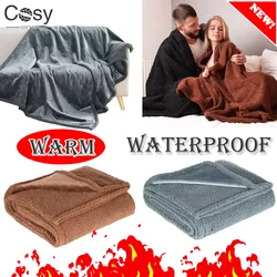 Summer Air Conditioning Blanket Couple Romantic Blankets Warm Cozy Shaggy Blanket-thickened King Size 100% Waterproof