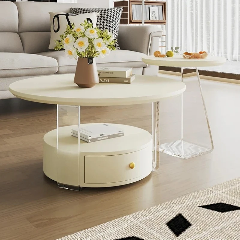 Storage Bedroom Coffee Tables Nordic Acrylic Hallway Living Room Coffee Tables Luxury Minimalist Tavolino Da Salotto Furniture