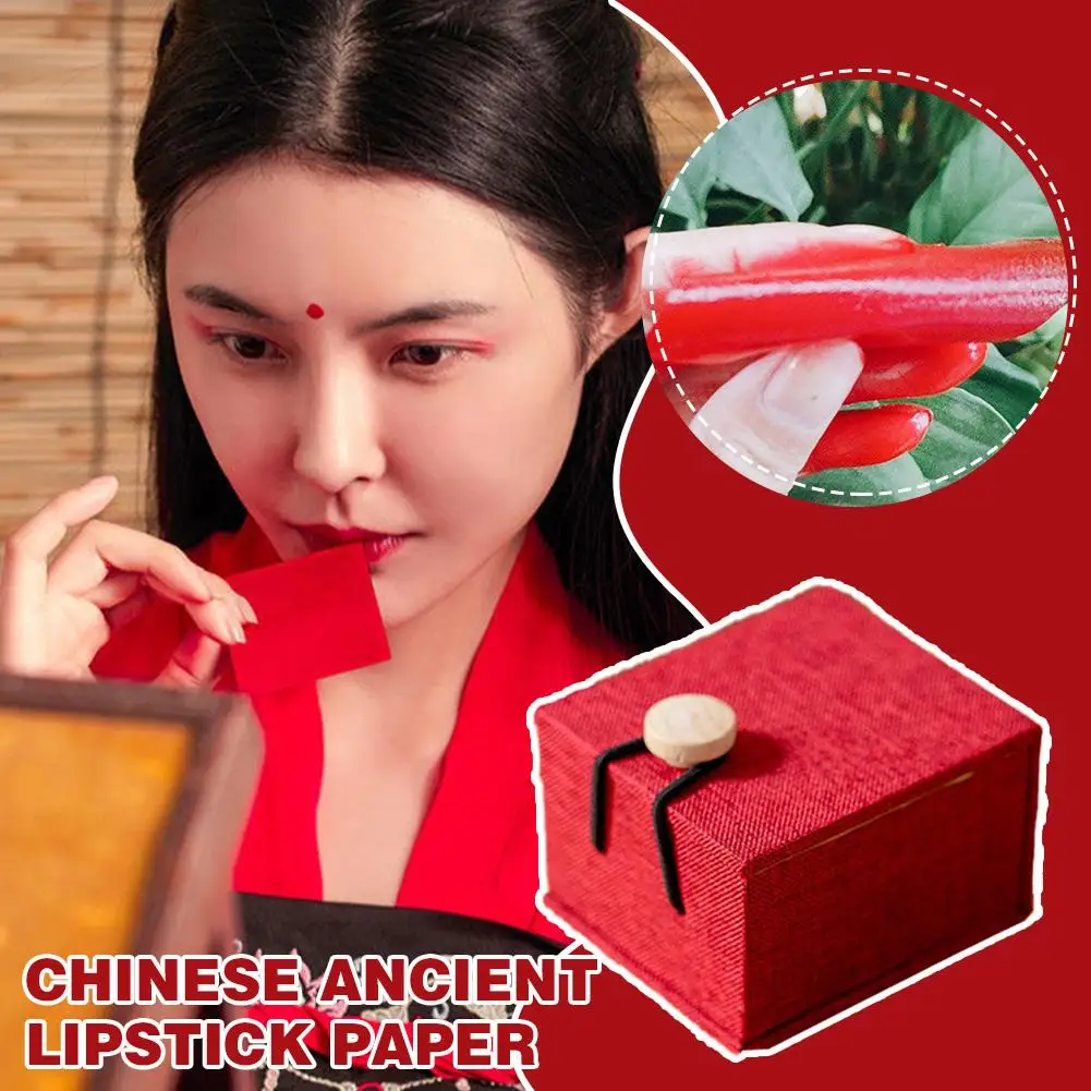 Ancient Chinese Lipstick Paper Long Lasting Lip Gloss Cosmetic Velvet Lipsticks Red Your Increase Pink Complexion Sexy Wome O1B4