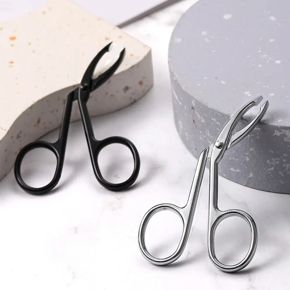 Clipper Makeup Beauty Tools Eyebrow Tweezers Elbow Eyebrow Pliers Clip Hair Plucker Hairgripping Straight Tip Tweezers Clip