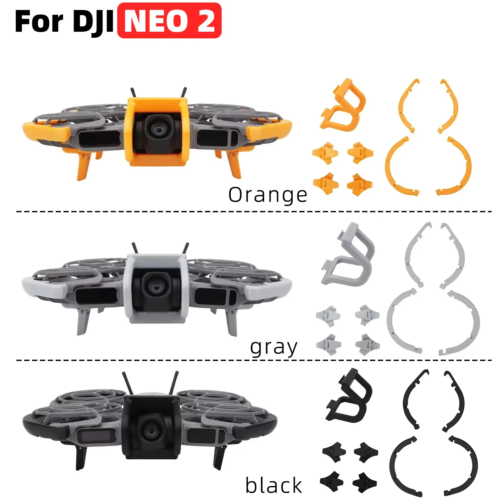 

Lens Protective Cover & Landing Gear For DJI NEO 2 Body & Lens Protection Kit Scratch-Resistant Bumper Camera Accessory